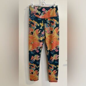 Anthropologie Floral Legging Small Daily Practice